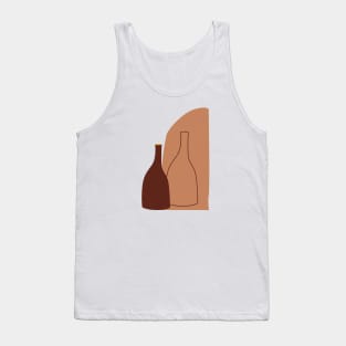 Two Bottles Organic forms ceramic terracota minimal abstract Tank Top